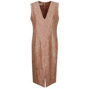Dries Van Noten Pleated Viscose And Cotton Blend Midi Dress - NWT